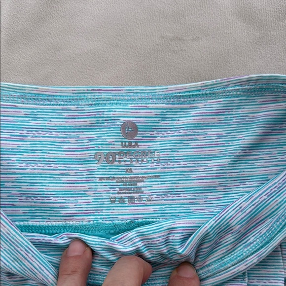 90 Degree By Reflex.   A-Line Skirt - Light Blue - Picture 3 of 4